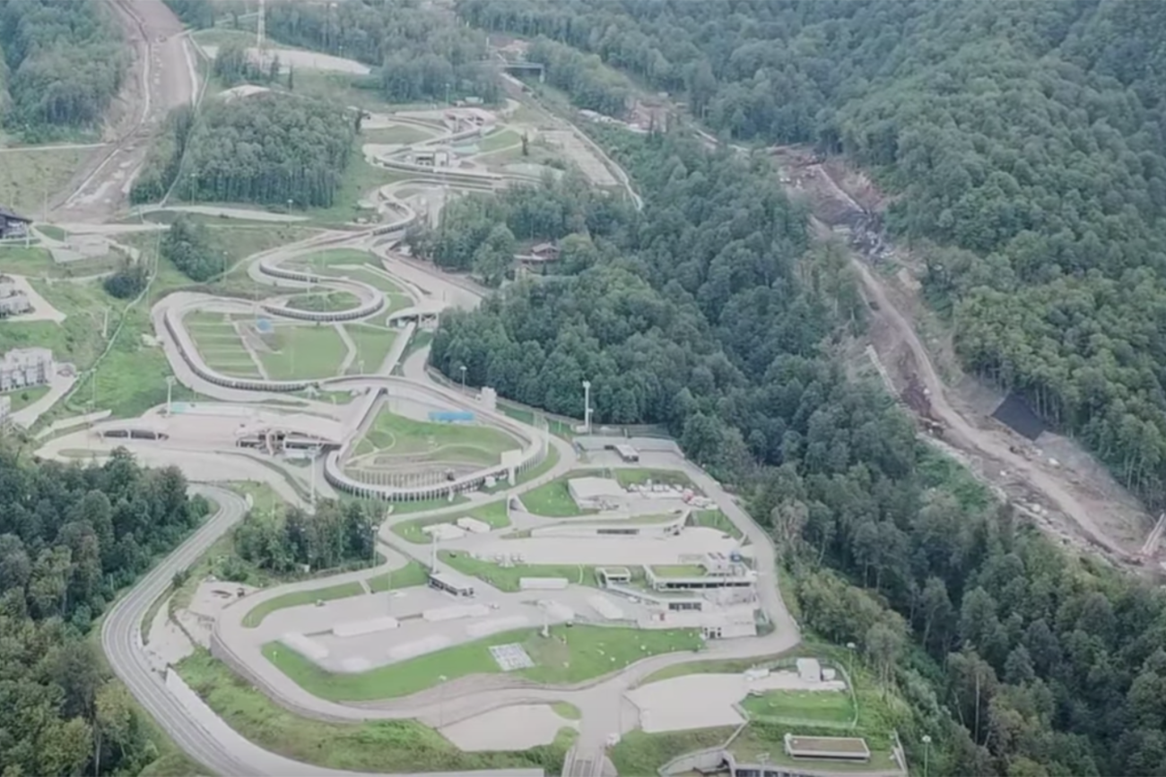 Watch: Motorcycle Rider Hits Bobsled Course
